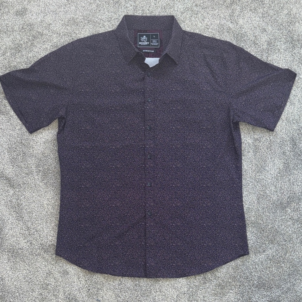 Rugby University Short Sleeve Button Down Shirt